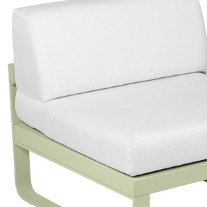 Module central 1 place BELLEVIE Fermob vert tilleul-blanc grisé