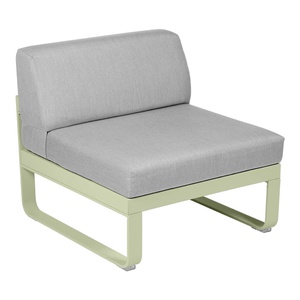 Module central 1 place BELLEVIE Fermob vert tilleul-gris flanelle