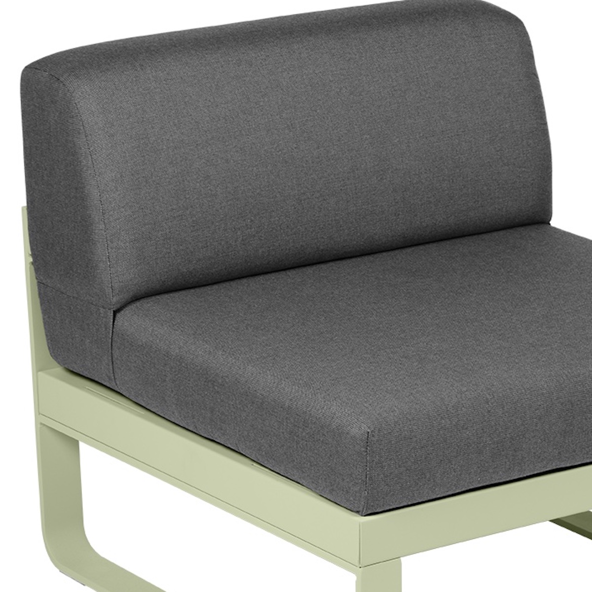 Module central 1 place BELLEVIE Fermob vert tilleul-gris graphite
