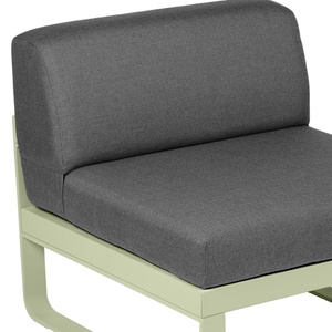 Module central 1 place BELLEVIE Fermob vert tilleul-gris graphite