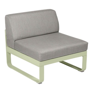 Module central 1 place BELLEVIE Fermob vert tilleul-taupe grisé