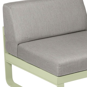 Module central 1 place BELLEVIE Fermob vert tilleul-taupe grisé