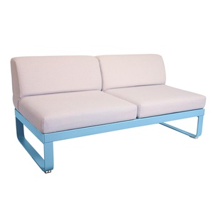 Module central 2 places BELLEVIE Fermob bleu maya-perle 
