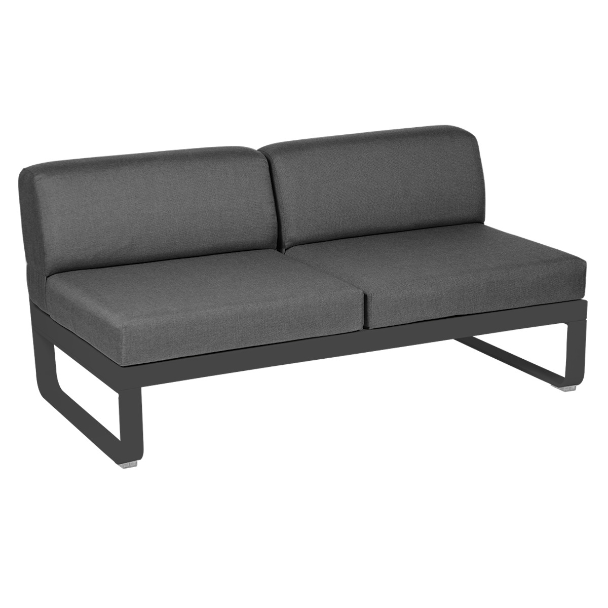 Module central 2 places BELLEVIE Fermob carbone/gris graphite