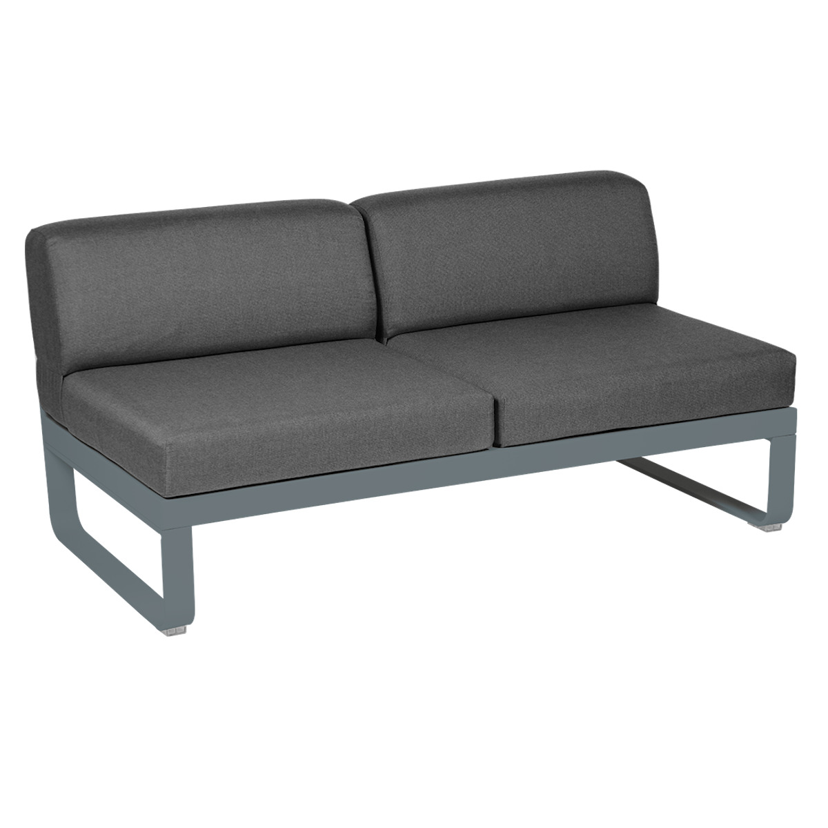 Module central 2 places BELLEVIE Fermob gris orage/gris graphite