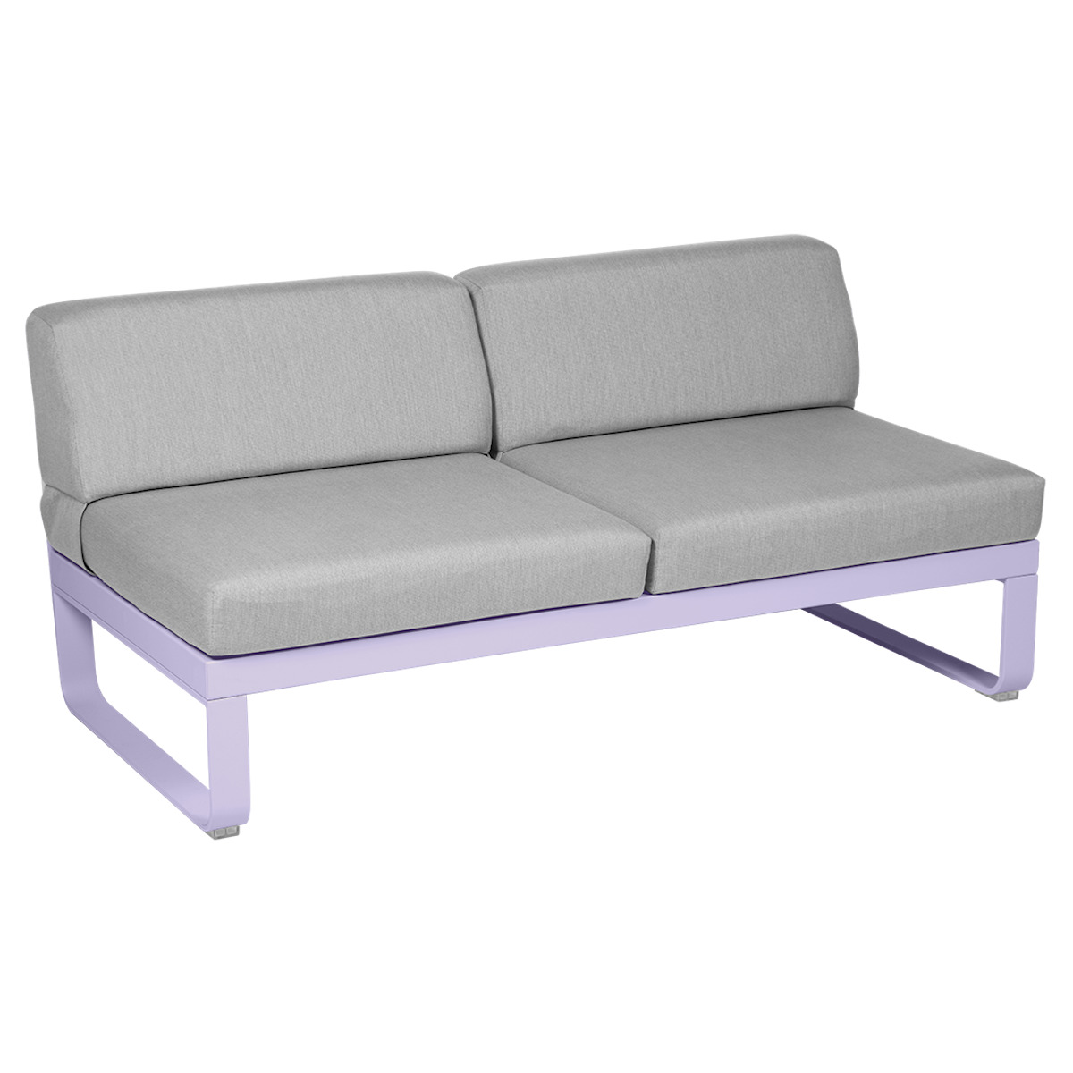 Module central 2 places BELLEVIE Fermob guimauve-gris flanelle 