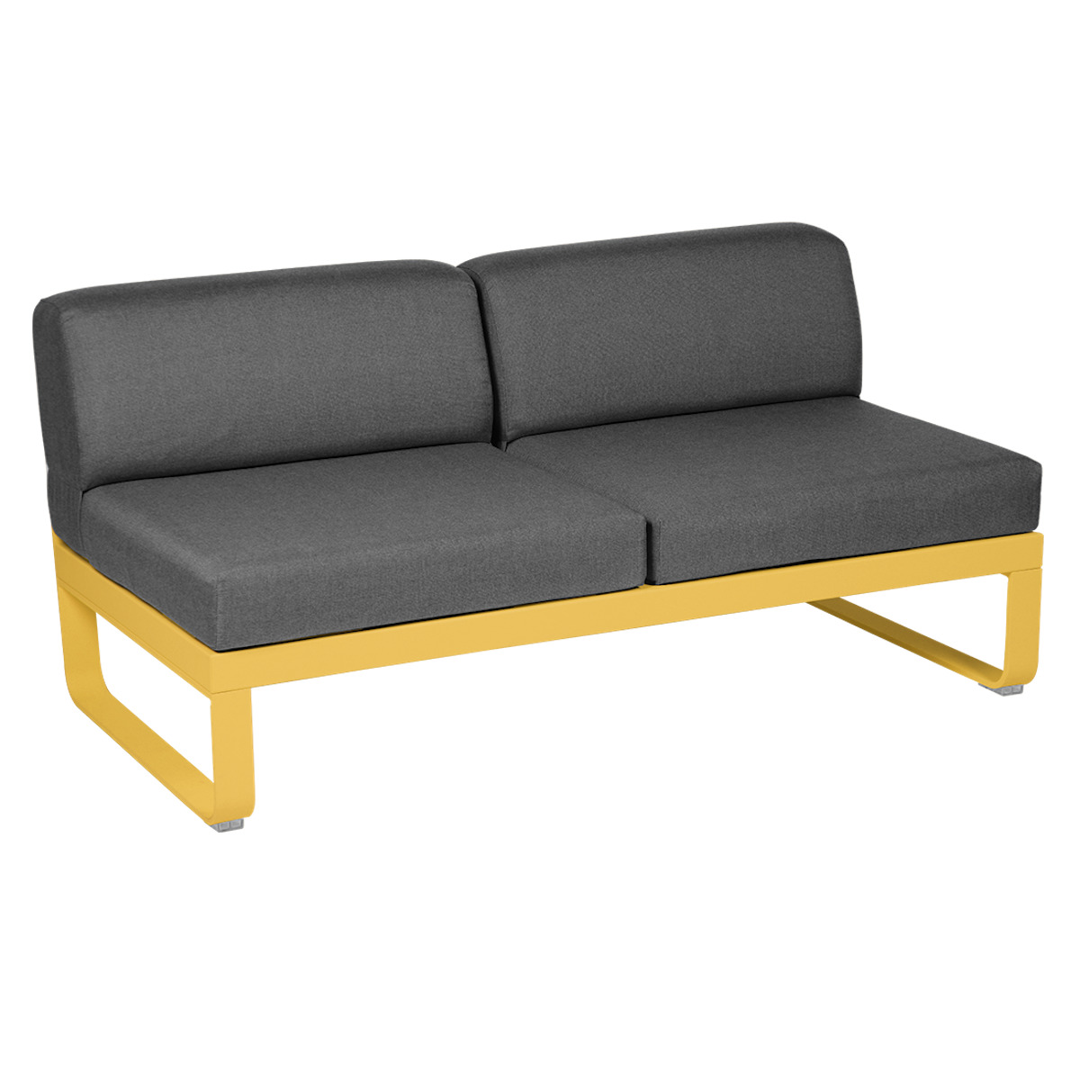 Module central 2 places BELLEVIE Fermob miel NEW-gris graphite