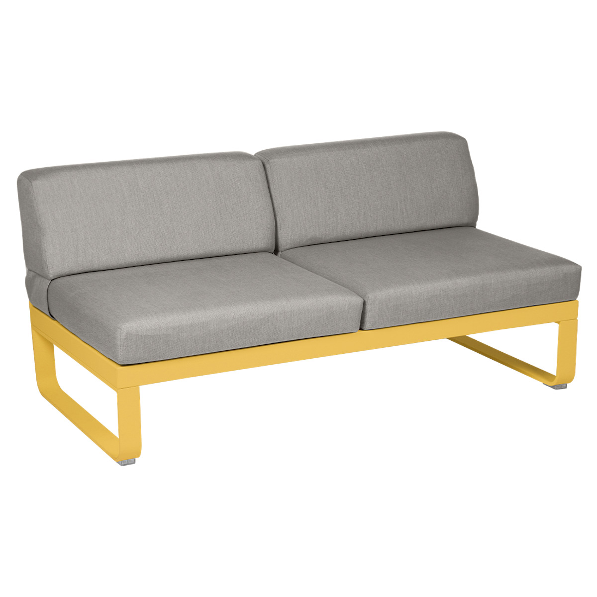 Module central 2 places BELLEVIE Fermob miel NEW-taupe grisé