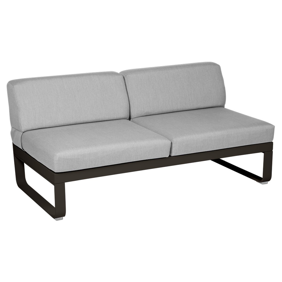 Module central 2 places BELLEVIE Fermob tonka-gris flanelle