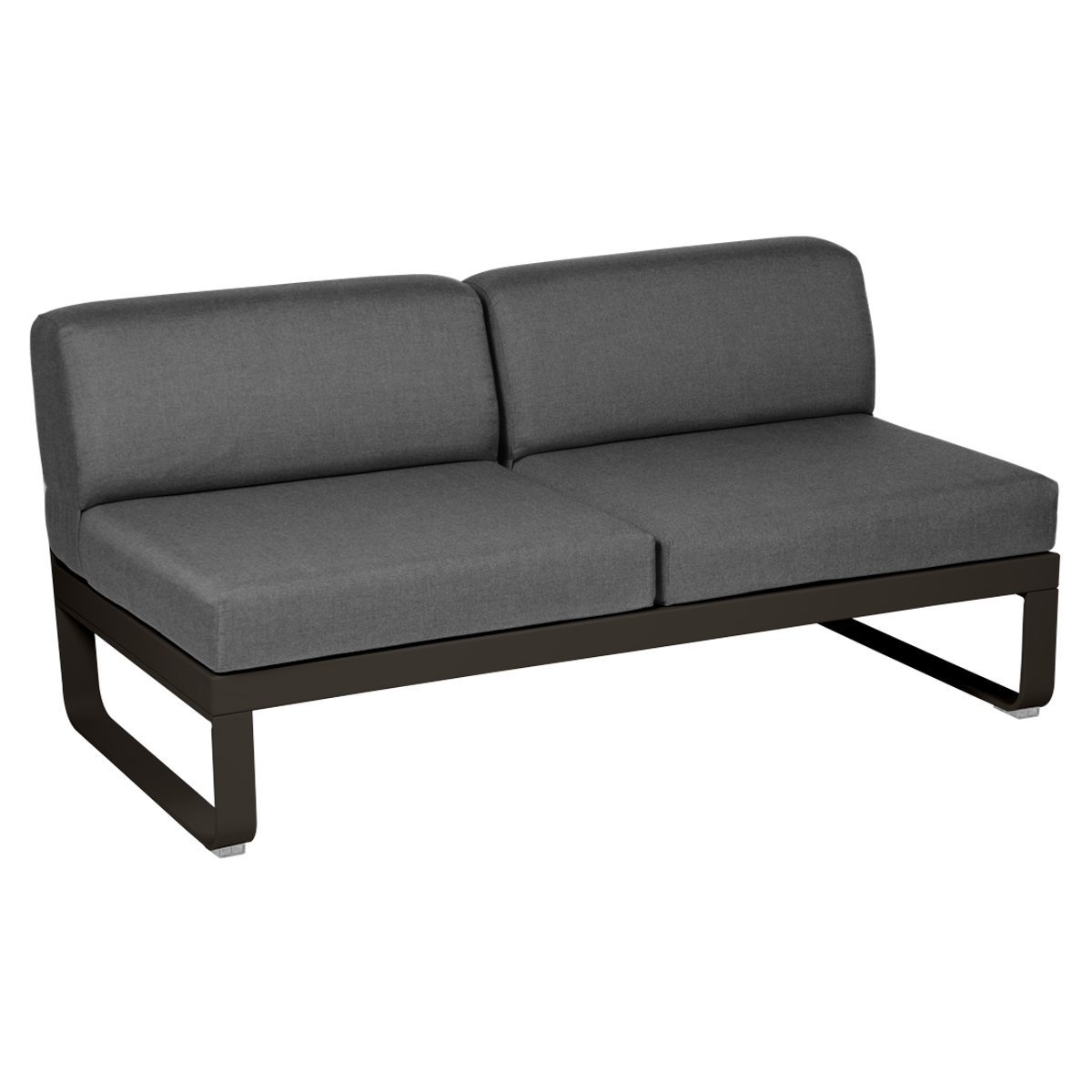 Module central 2 places BELLEVIE Fermob tonka-gris graphite