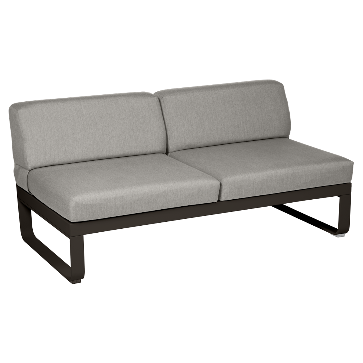 Module central 2 places BELLEVIE Fermob tonka-taupe grisé