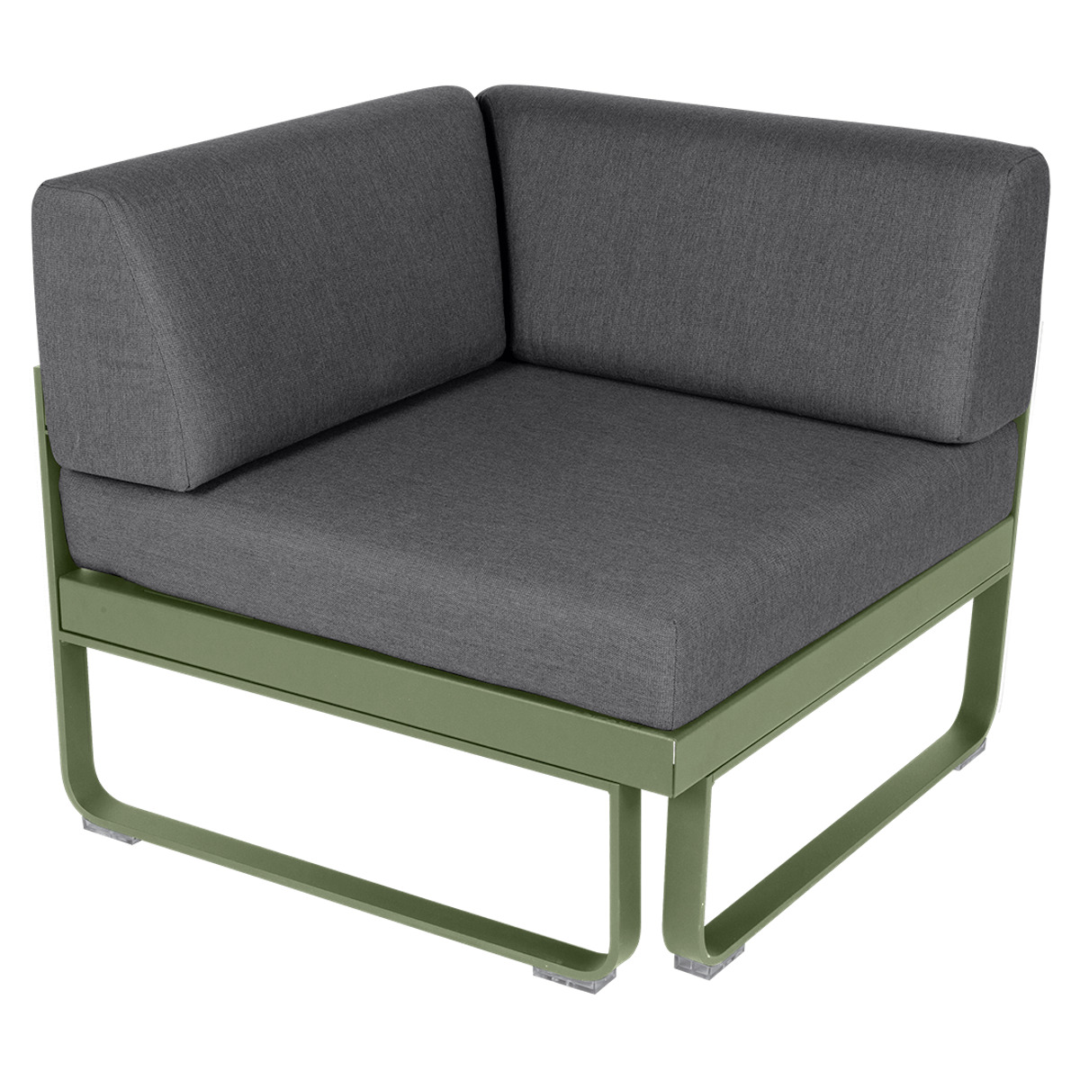Module d' angle 1 place BELLEVIE Fermob cactus-gris graphite