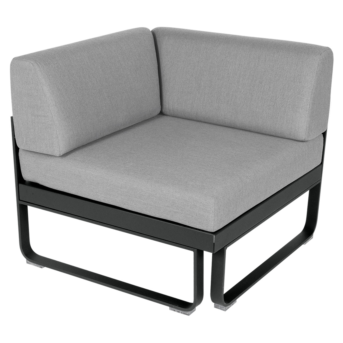 Module d' angle 1 place BELLEVIE Fermob carbone-gris flanelle