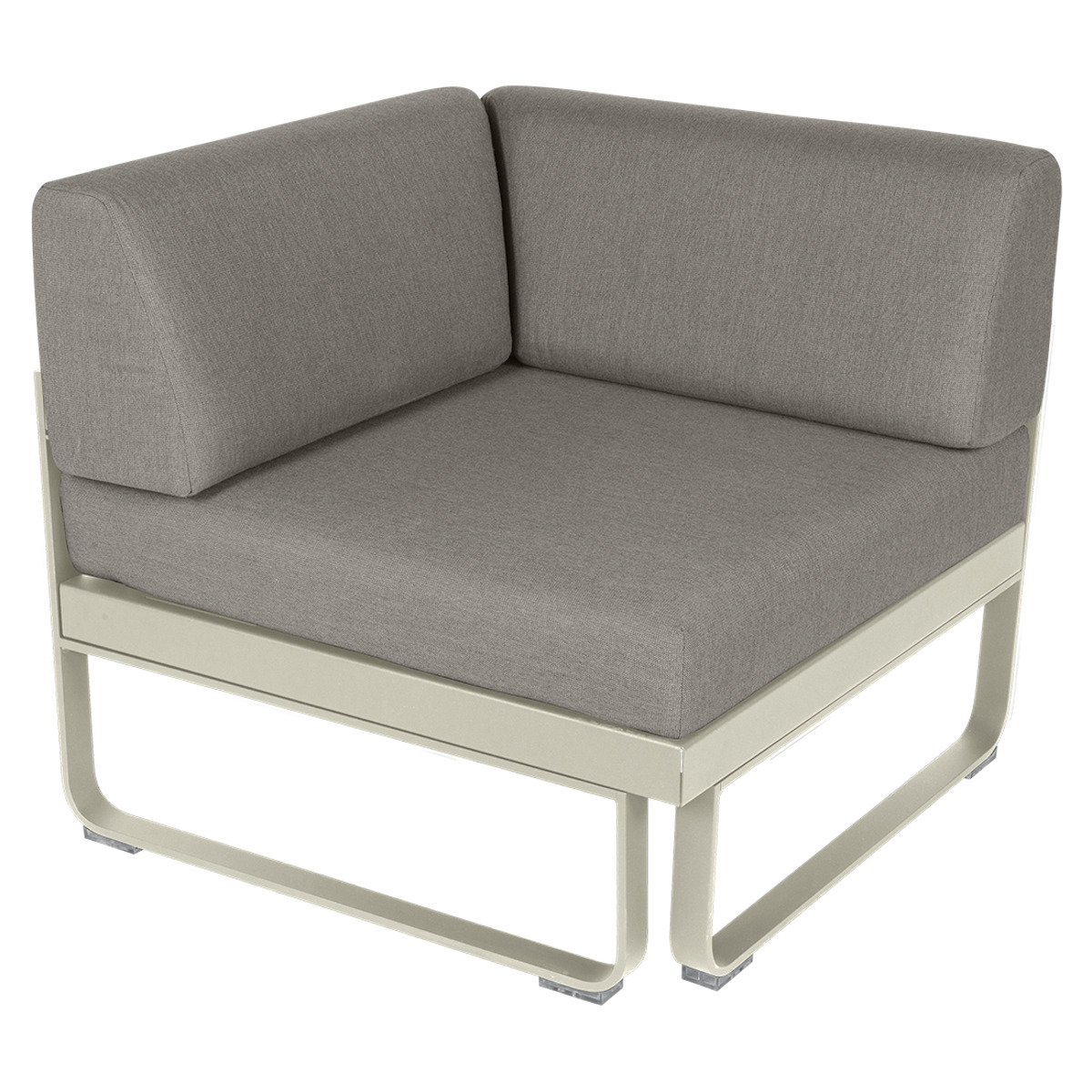 Module d' angle 1 place BELLEVIE Fermob gris argile-taupe grisé
