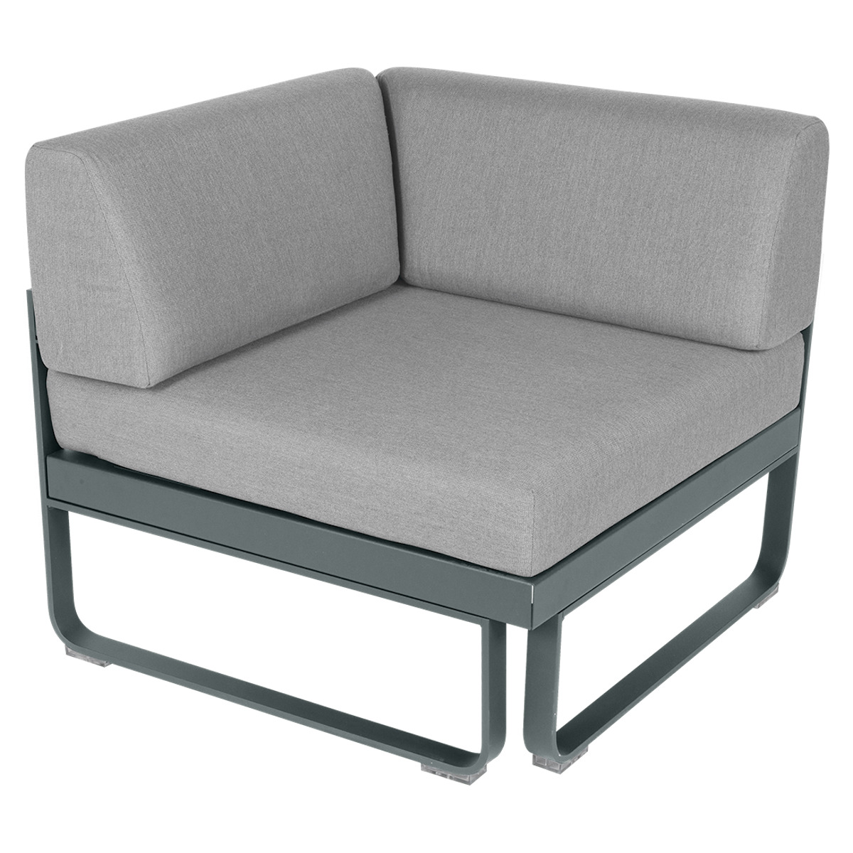 Module d' angle 1 place BELLEVIE Fermob gris orage-gris flanelle