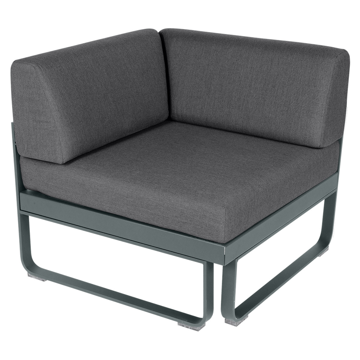 Module d' angle 1 place BELLEVIE Fermob gris orage-gris graphite
