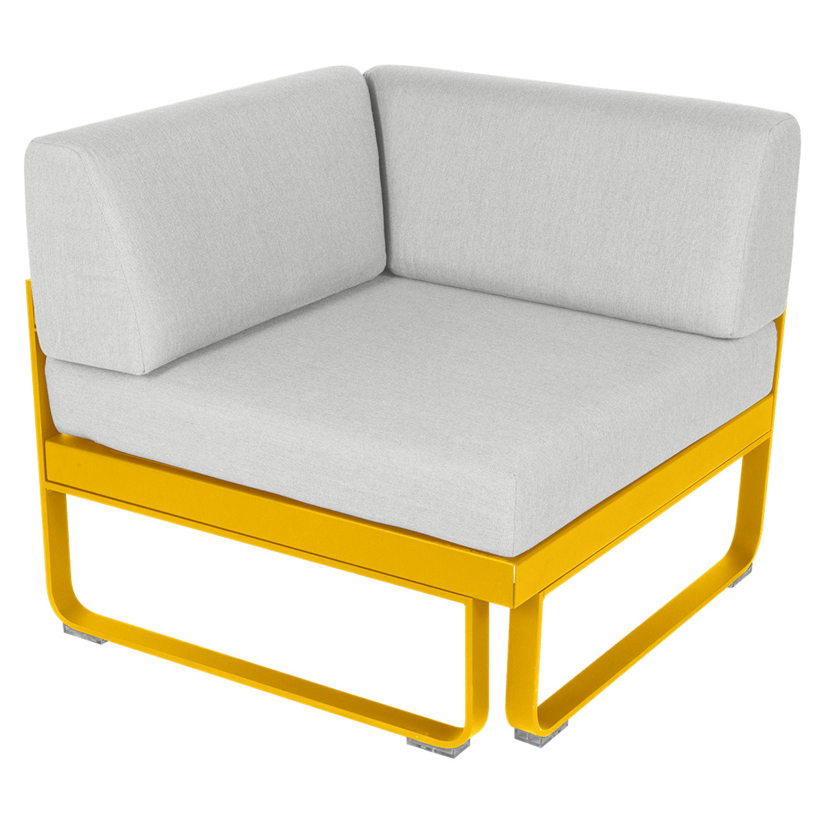 Module d' angle 1 place BELLEVIE Fermob miel NEW-blanc grisé