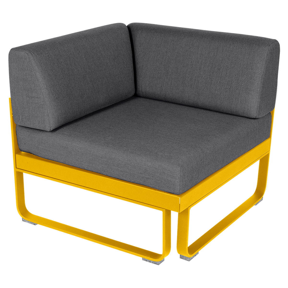 Module d' angle 1 place BELLEVIE Fermob miel NEW-gris graphite