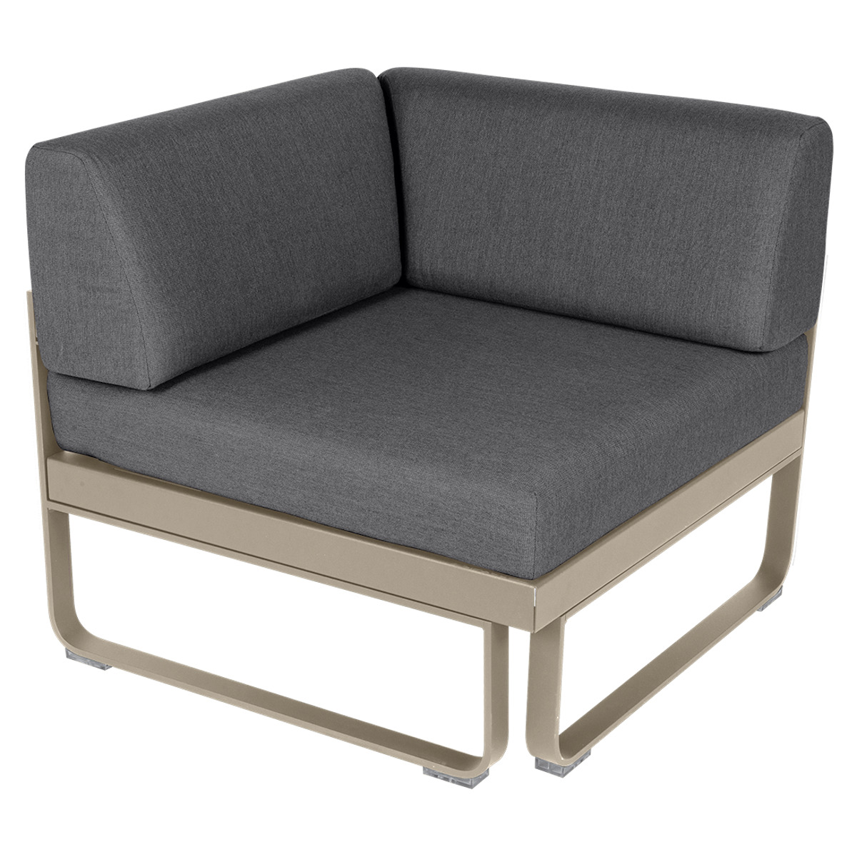 Module d' angle 1 place BELLEVIE Fermob muscade-gris graphite