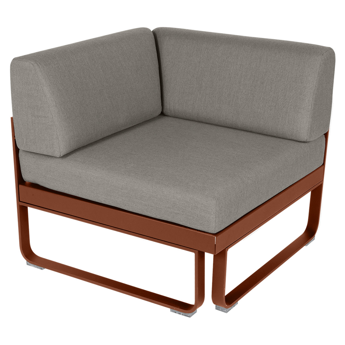Module d' angle 1 place BELLEVIE Fermob ocre rouge-taupe grisé