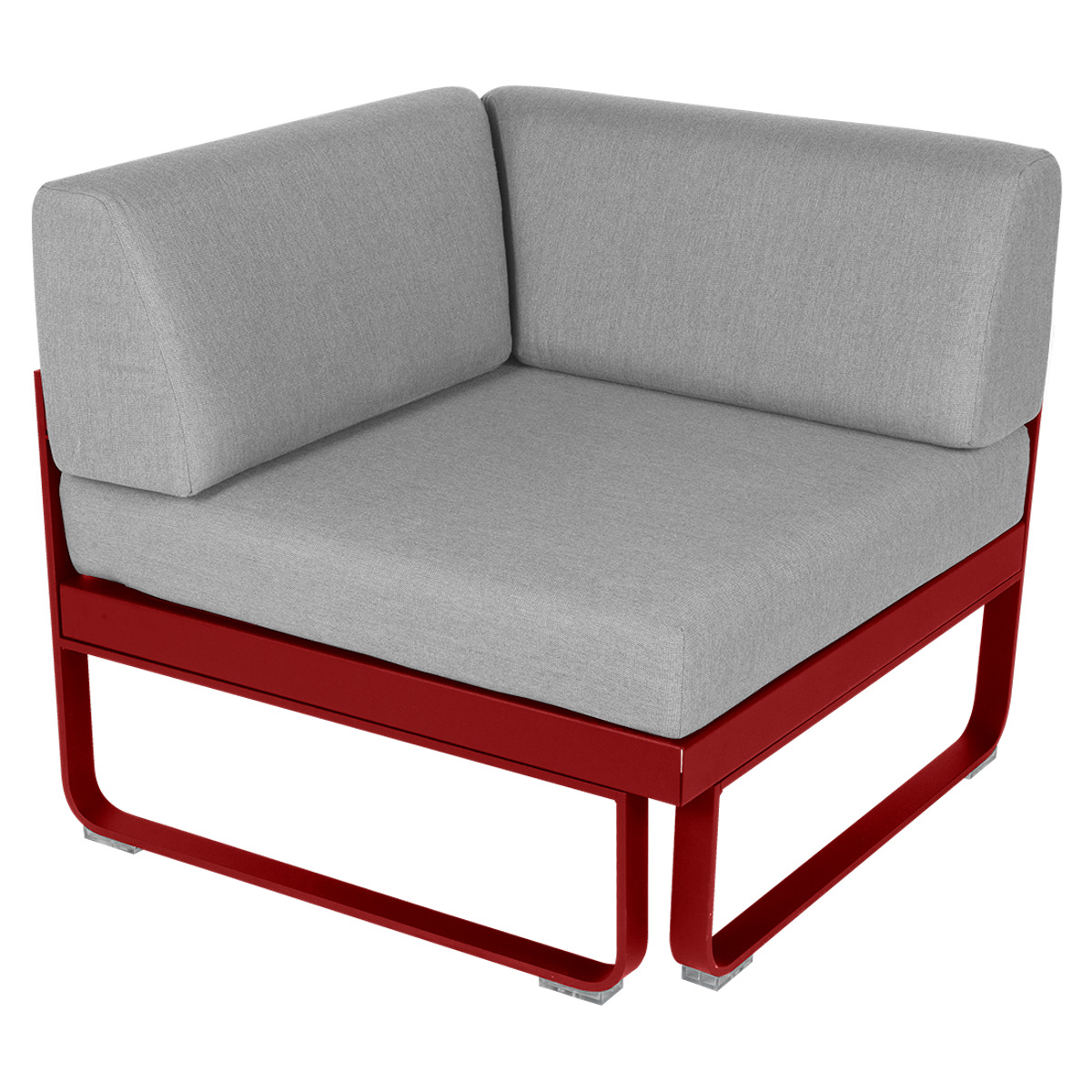 Module d' angle 1 place BELLEVIE Fermob piment-gris flanelle