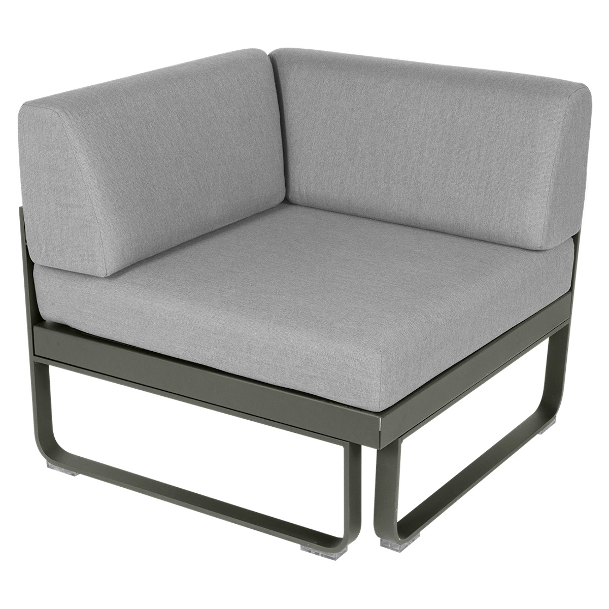 Module d' angle 1 place BELLEVIE Fermob romarin-gris flanelle