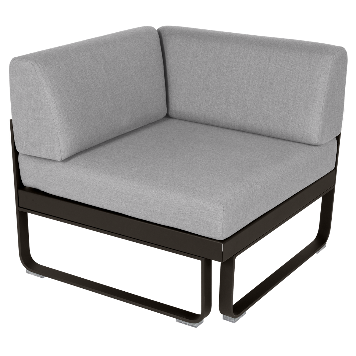 Module d'angle 1 place BELLEVIE Fermob tonka-gris flanelle