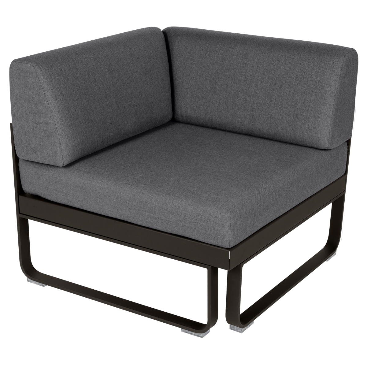 Module d'angle 1 place BELLEVIE Fermob tonka-gris graphite