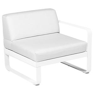 Module droit 1 place BELLEVIE Fermob blanc coton-Blanc grisé