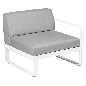 Module droit 1 place BELLEVIE Fermob blanc coton-Gris flanelle