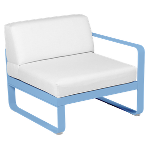 Module droit 1 place BELLEVIE Fermob bleu maya-blanc grisé