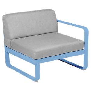 Module droit 1 place BELLEVIE Fermob bleu maya-gris flanelle 