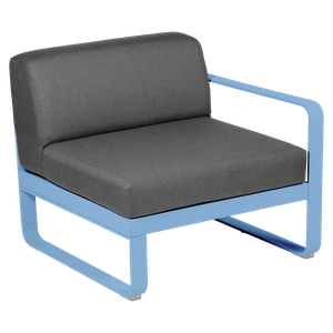 Module droit 1 place BELLEVIE Fermob bleu maya-gris graphite