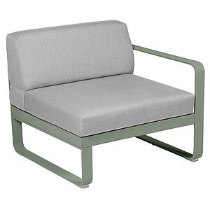 Module droit 1 place BELLEVIE Fermob cactus-Gris flanelle