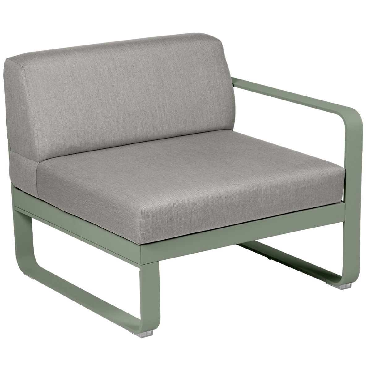 Module droit 1 place BELLEVIE Fermob cactus-taupe grisé