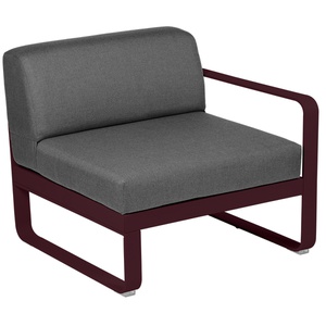Module droit 1 place BELLEVIE Fermob cerise noire-gris graphite