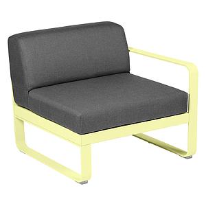 Module droit 1 place BELLEVIE Fermob citron givré-Gris graphite