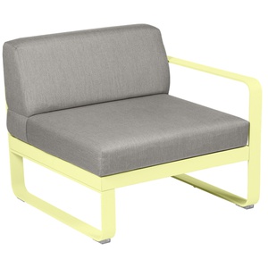 Module droit 1 place BELLEVIE Fermob citron givré-taupe grisé