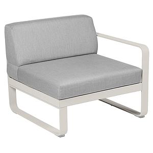 Module droit 1 place BELLEVIE Fermob gris argile-Gris flanelle
