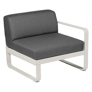 Module droit 1 place BELLEVIE Fermob gris argile-Gris graphite