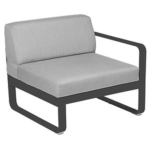 Module droit 1 place BELLEVIE Fermob gris carbone-Gris flanelle