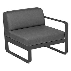 Module droit 1 place BELLEVIE Fermob gris carbone-Gris graphite