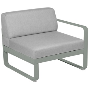 Module droit 1 place BELLEVIE Fermob gris lapilli-gris flanelle 