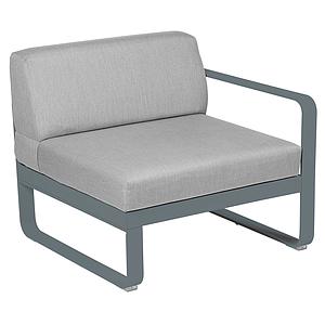 Module droit 1 place BELLEVIE Fermob gris orage-Gris flanelle