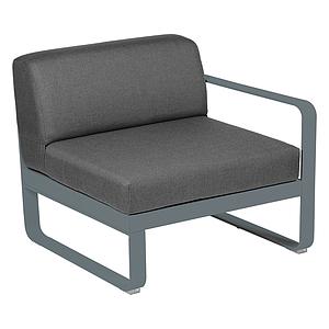 Module droit 1 place BELLEVIE Fermob gris orage-Gris graphite