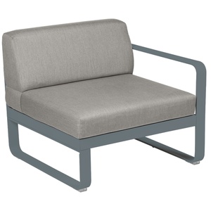 Module droit 1 place BELLEVIE Fermob gris orage-taupe grisé