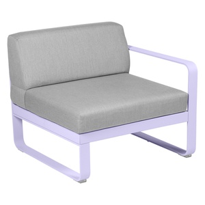 Module droit 1 place BELLEVIE Fermob guimauve-gris flanelle 
