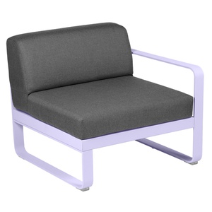 Module droit 1 place BELLEVIE Fermob guimauve-gris graphite 