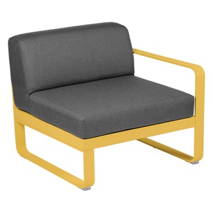 Module droit 1 place BELLEVIE Fermob miel NEW-gris graphite