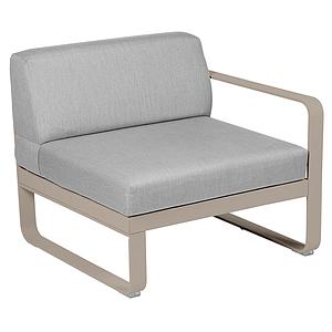 Module droit 1 place BELLEVIE Fermob muscade-Gris flanelle